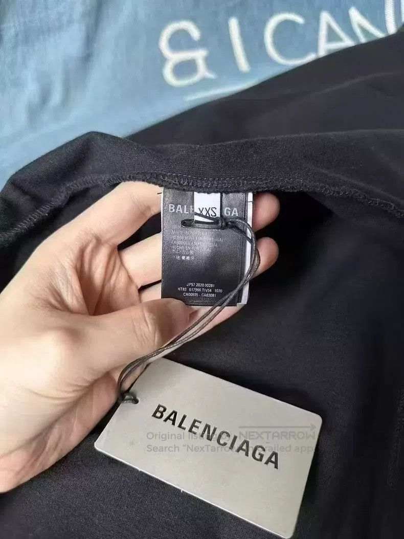 Balenciaga Balenciaga Black letter short-sleeve Size US XXS / EU 40 - 3 Thumbnail