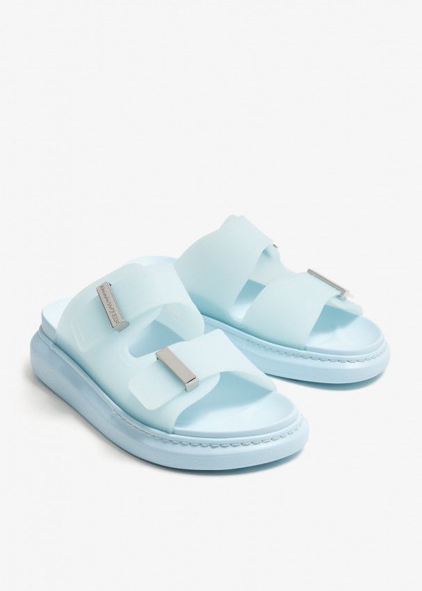 Alexander McQueen o1y0225 Slides in Sky Blue Size US 5 / IT 35 - 3 Thumbnail