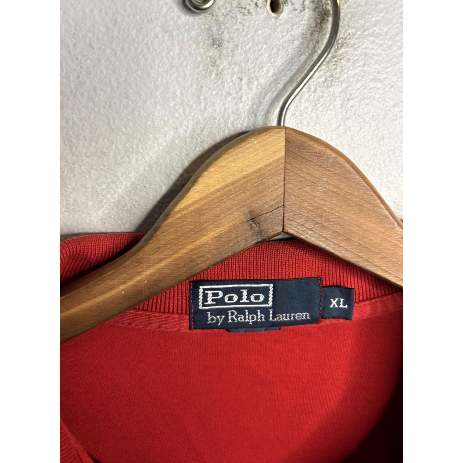 Polo Ralph Lauren Polo Ralph Lauren Polo Shirt Mens XL Red Long Sleeve Pony Logo Open Placket Size US XL / EU 56 / 4 - 4 Thumbnail