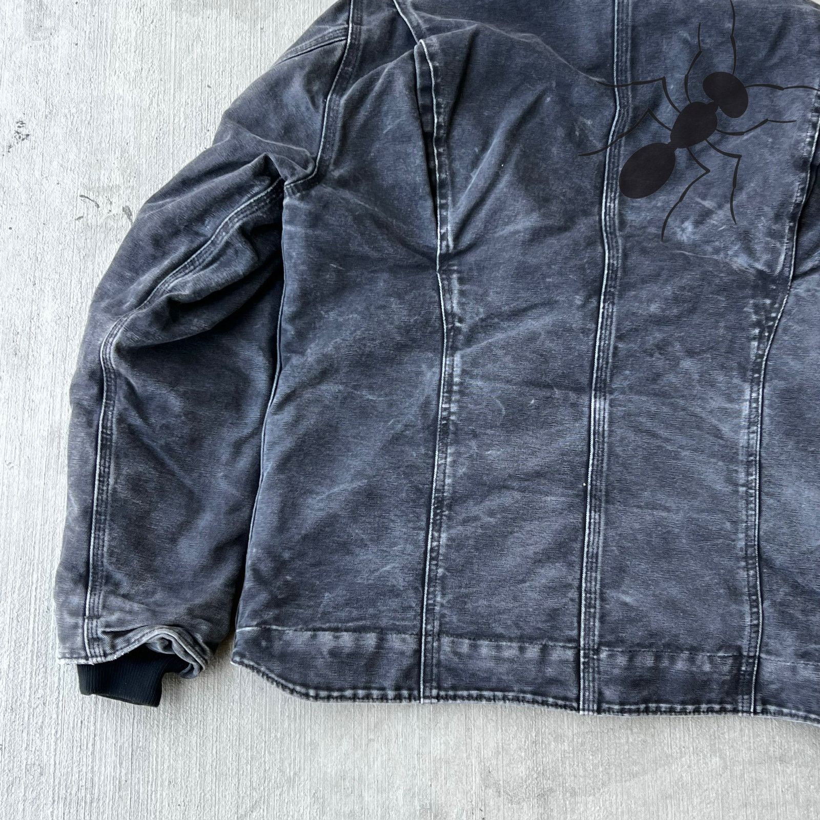 Carhartt × Vintage Carhartt WOMENS WJ141 BLK faded black hooded sierra jacket Size US M / EU 48-50 / 2 - 10 Thumbnail