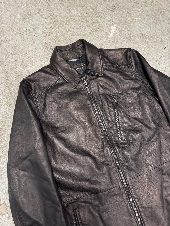 Dolce & Gabbana FW2012 Dolce & Gabbana Black Lamb Leather Jacket Size US S / EU 44-46 / 1 - 4 Thumbnail
