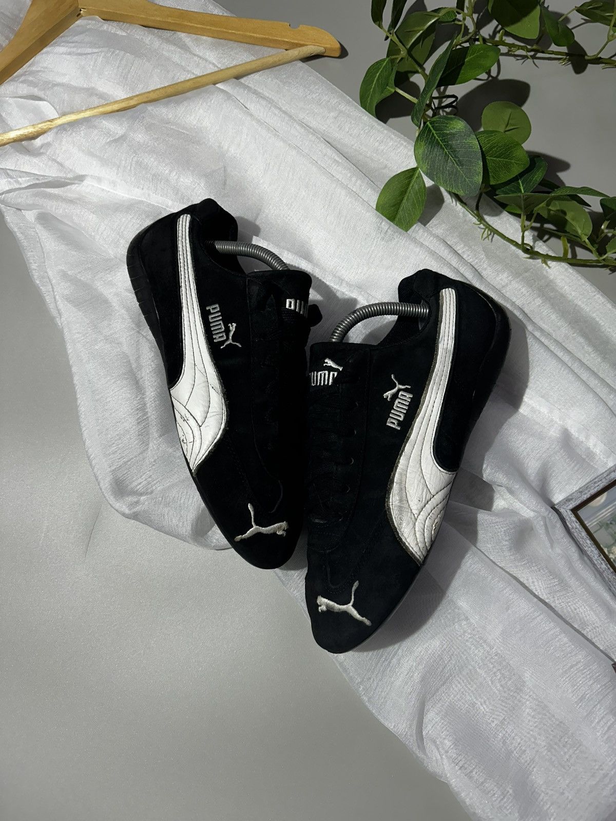 Puma Puma Speedcat LS Black White Suede Racing Shoes Size US 9 / EU 42 - 2 Thumbnail