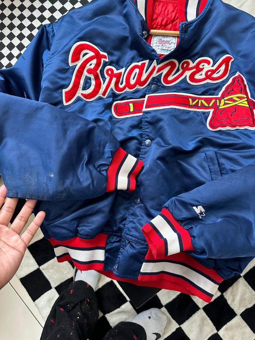 MLB × Other × Starter STARTER MLB BRAVES SATIN VARSITY Size US L / EU 52-54 / 3 - 4 Thumbnail