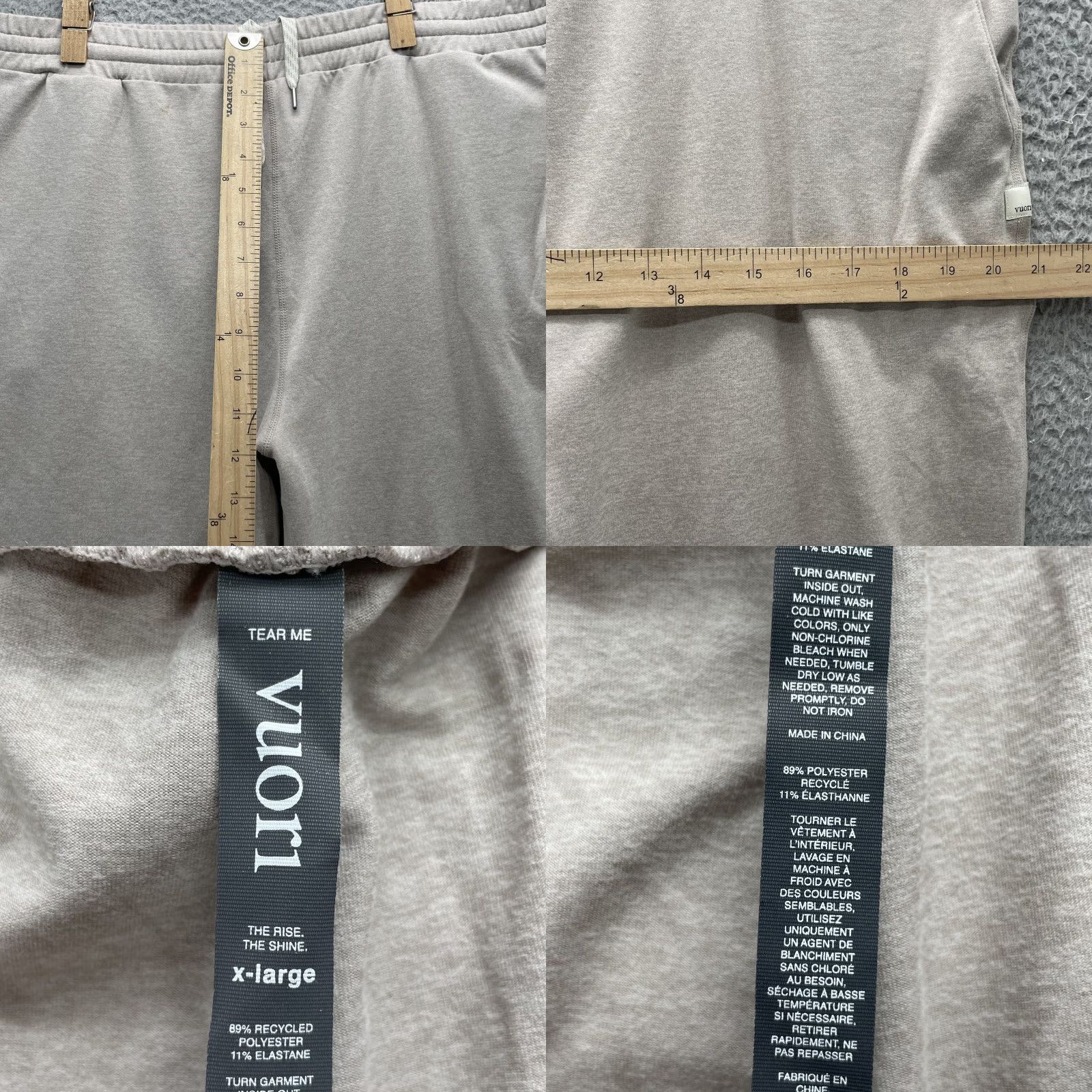 Vuori Vuori Jogger Pants Women XL Loungewear Athleisure Yoga Travel Sweatpants Gym Casual Size 40" / US 18 - 8 Thumbnail