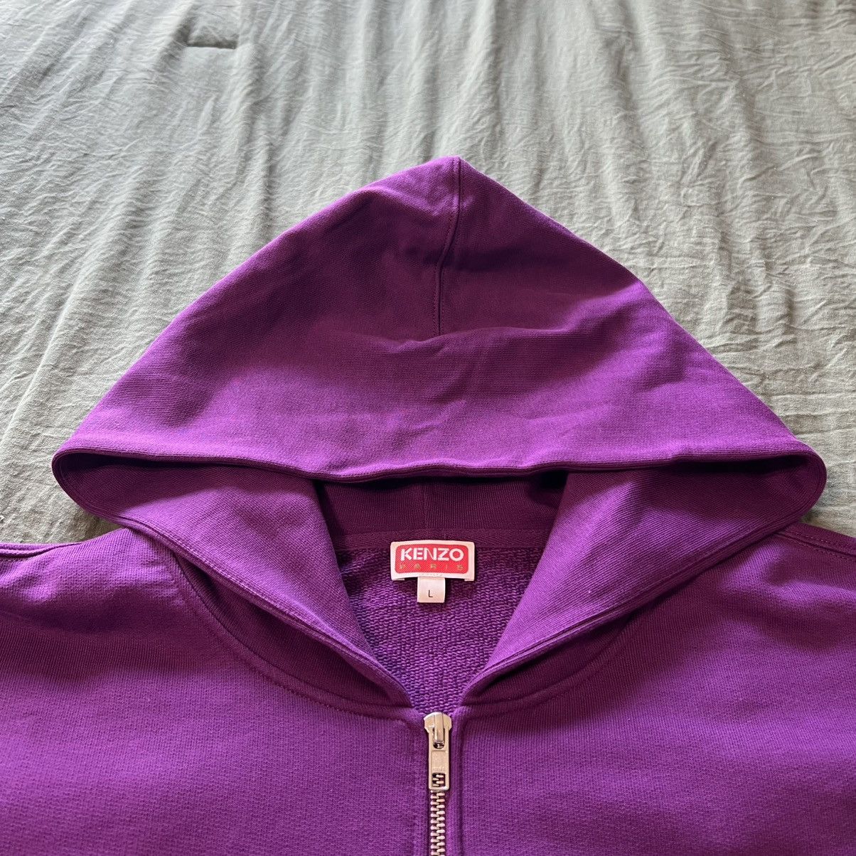 Kenzo KENZO 'BOKE FLOWER' EMBROIDERED ZIPPED HOODIE IN COTTON Size US L / EU 52-54 / 3 - 4 Thumbnail