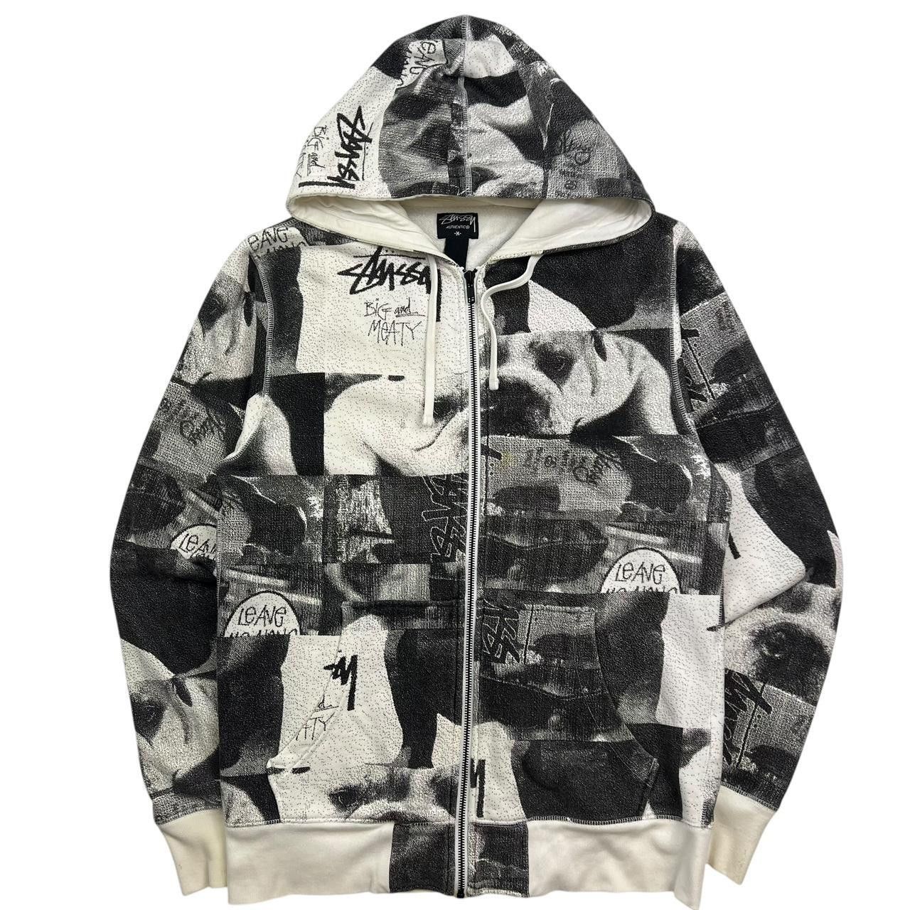 Stussy Vintage 2000s Stussy Dog Zip Up Hoodie - Medium Size US M / EU 48-50 / 2 - 1 Thumbnail