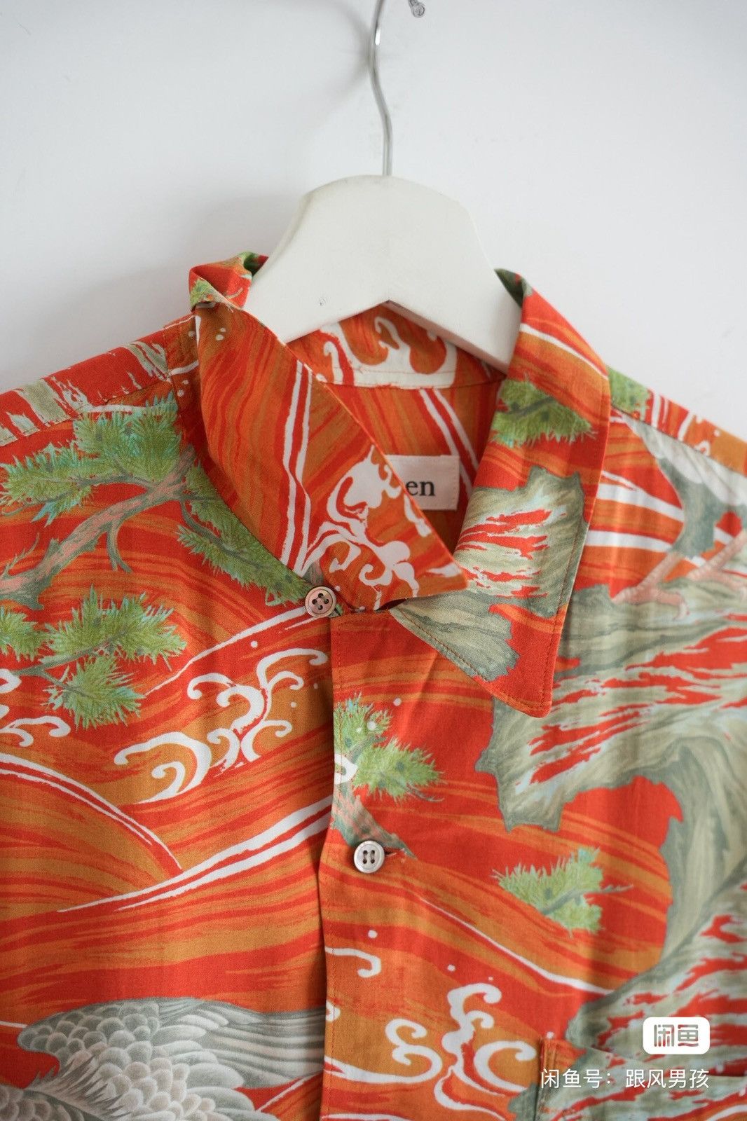 Yohji Yamamoto Yohji Yamamoto 00s Ukiyo-e Eagle Print Shirt Size US L / EU 52-54 / 3 - 4 Thumbnail