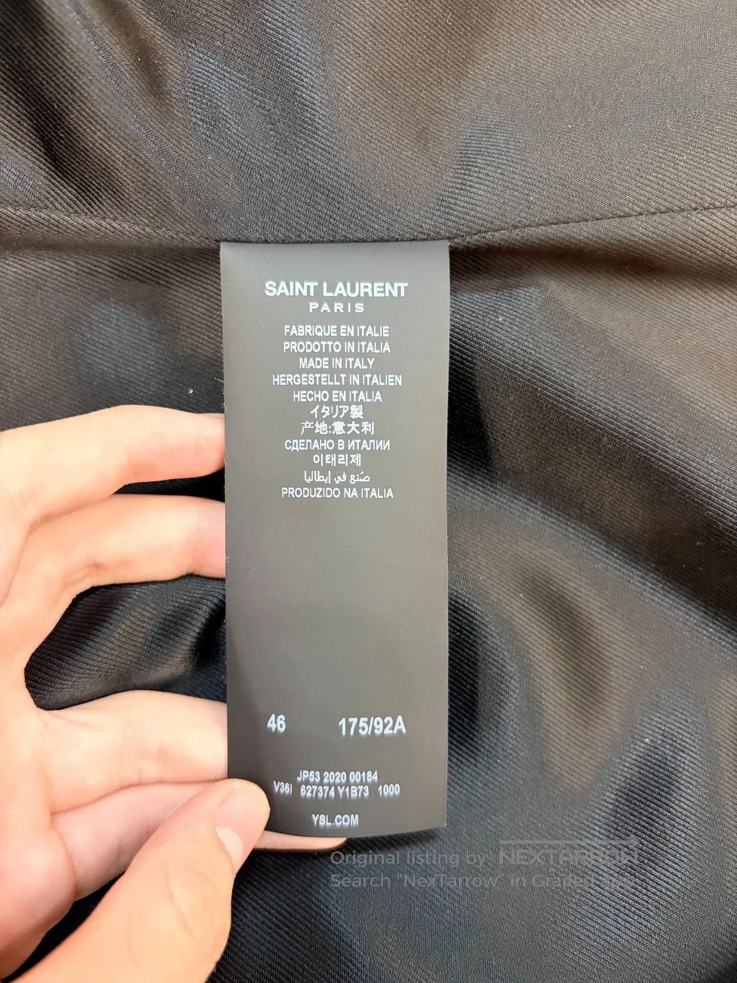 Saint Laurent Paris Saint Laurent Double. Size US S / EU 44-46 / 1 - 5 Thumbnail