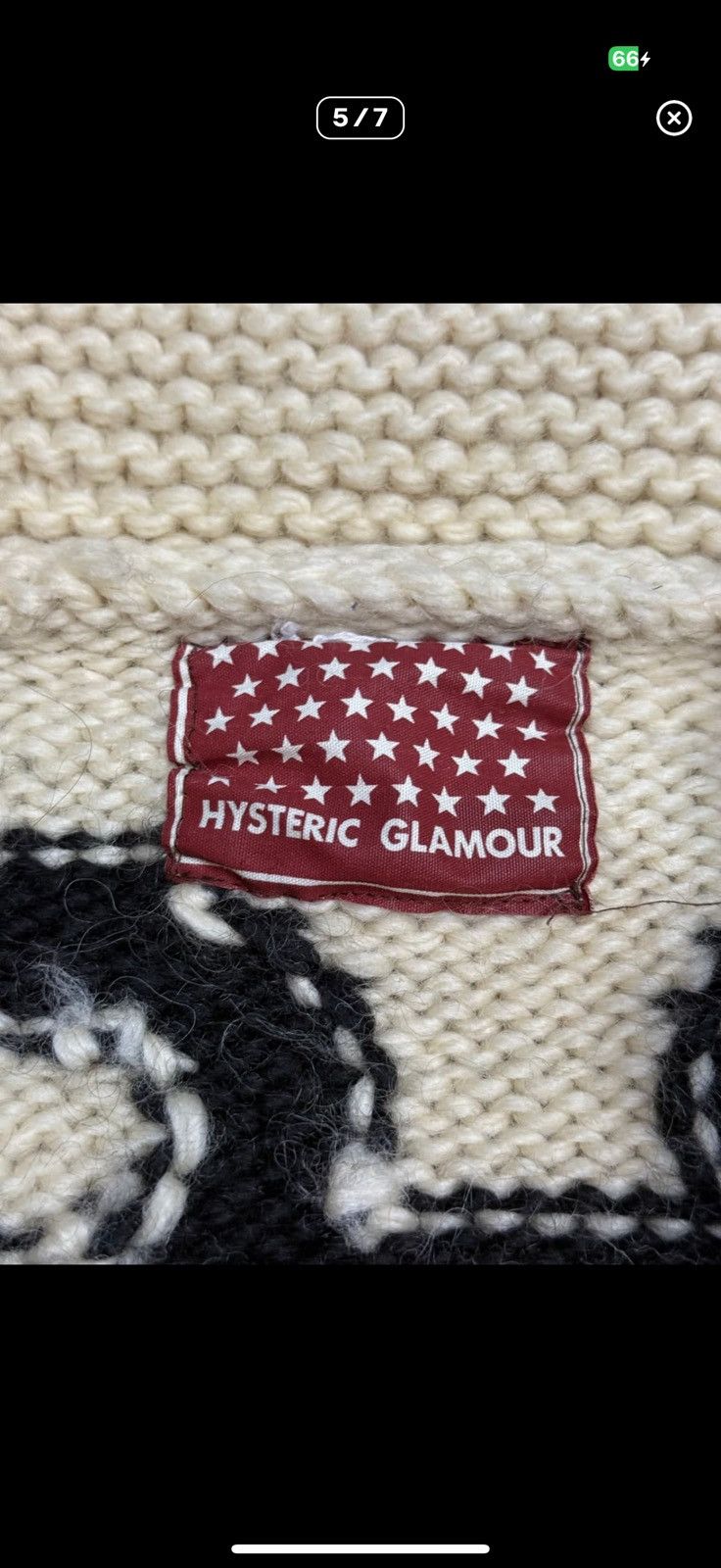 Hysteric Glamour 90s Hysteric Glamour wool cowichan knit zip up Size M / US 6-8 / IT 42-44 - 5 Thumbnail