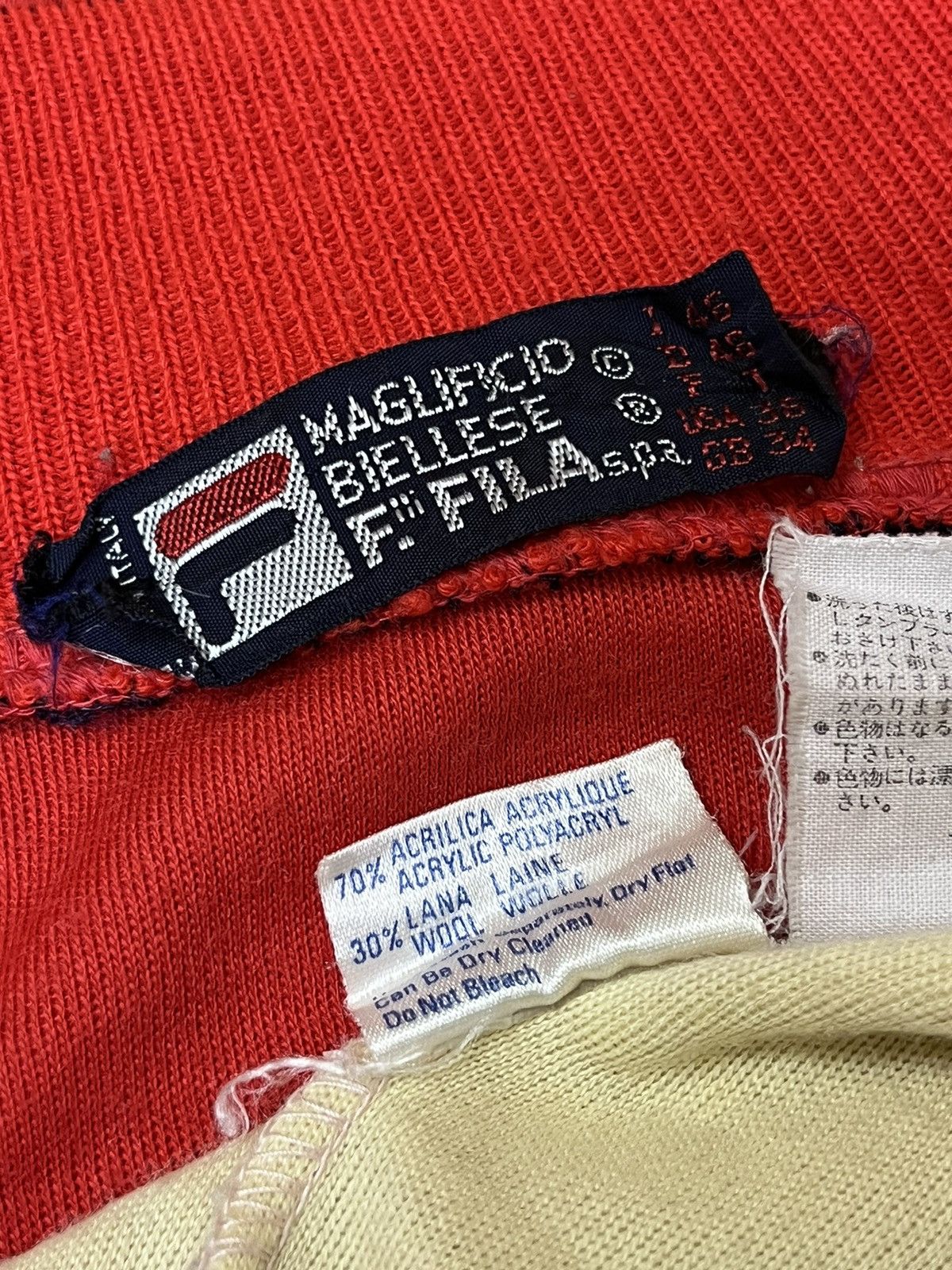 Fila RARE🔥VINTAGE 80s FILA ‘MAGLIFICIO BIELLESE’ TRACK TOP Size US S / EU 44-46 / 1 - 14 Thumbnail