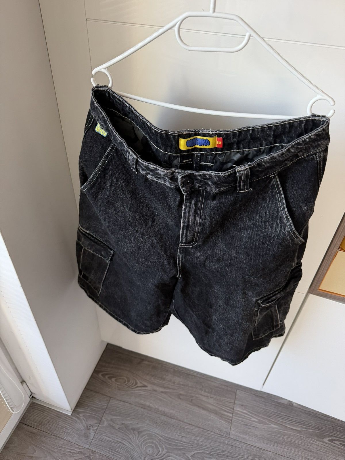 Empyre Empyre Cargo Relaxed Baggy Regular Denim Shorts Size US 32 / EU 48 - 10 Thumbnail
