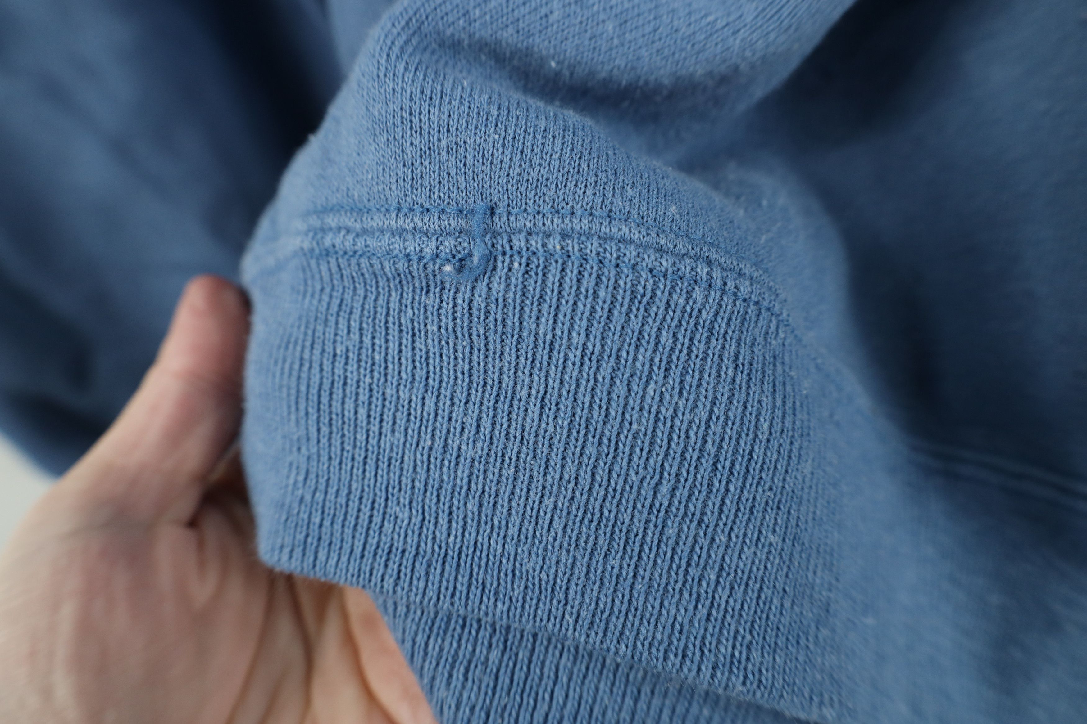 Vintage Vintage 90s Streetwear Blank Crewneck Sweatshirt Blue USA Size XL / US 12-14 / IT 48-50 - 8 Thumbnail