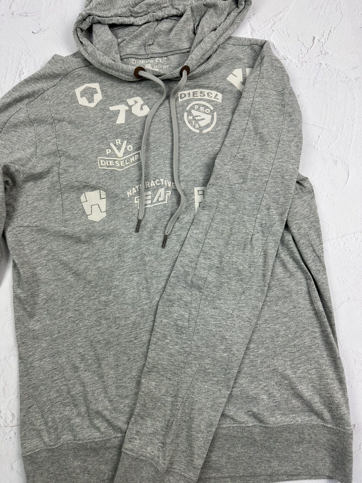 Diesel Diesel Vintage Grey Logo Light Hoodie Size US M / EU 48-50 / 2 - 9 Thumbnail
