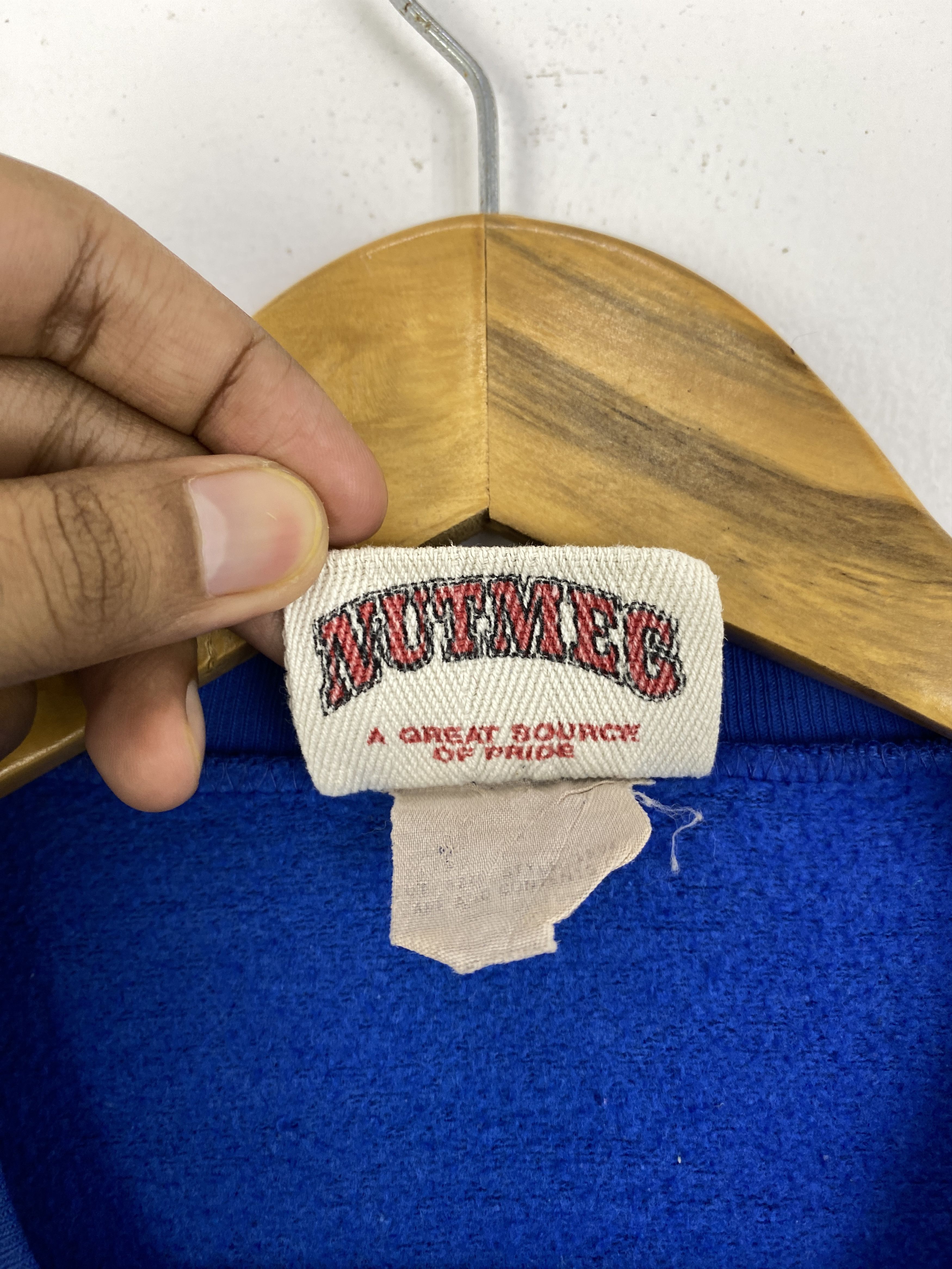 Nutmeg × Vintage Vintage 90s Nutmeg Miamisburg Spellout Sweatshirt SH0036 Size US XL / EU 56 / 4 - 5 Thumbnail
