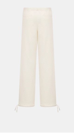 Dior o1w1db11024 Cotton Fleece Track Pants in White Size US 30 / EU 46 - 2 Thumbnail