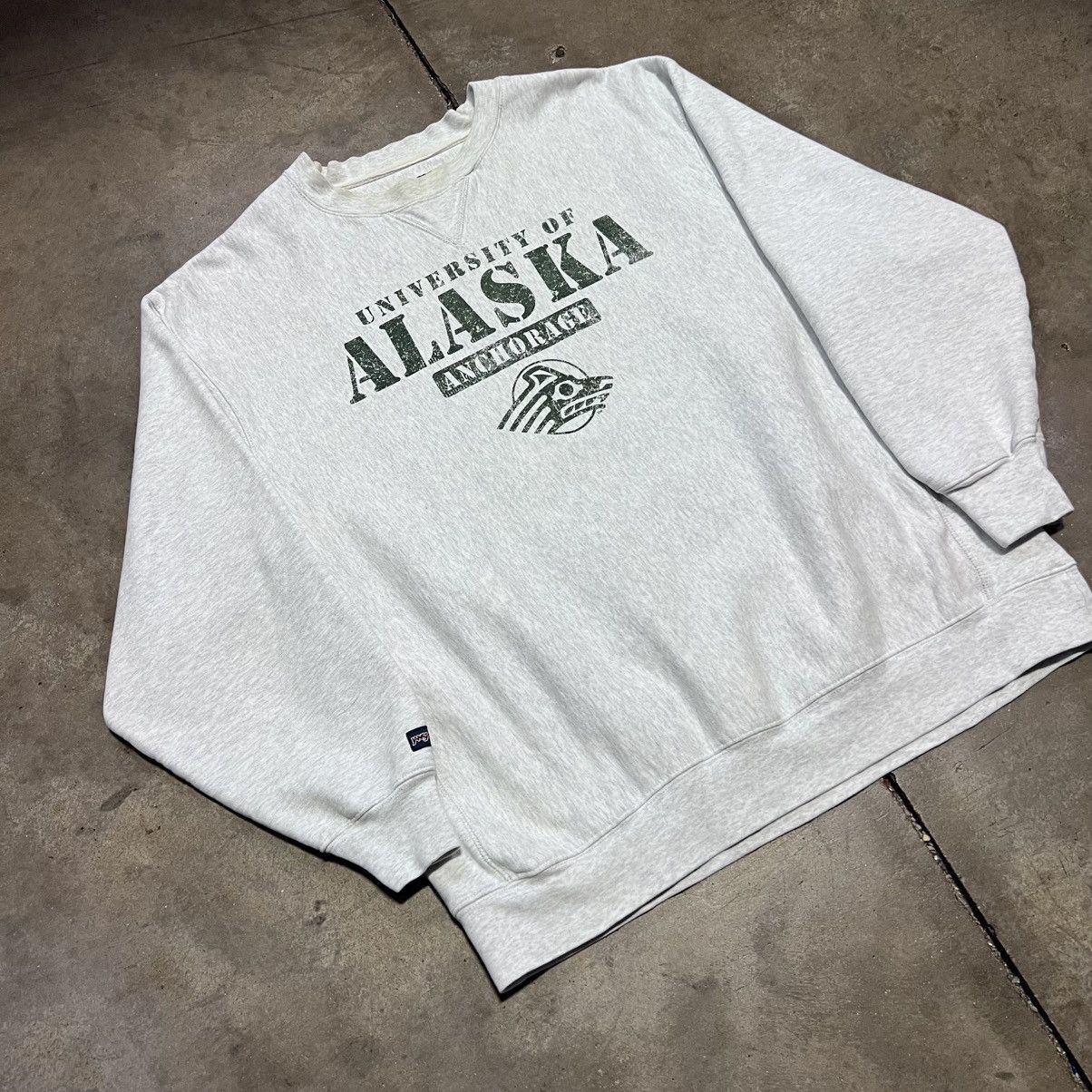 Jansport × Vintage Vintage University of Alaska Anchorage Seawolves Sweatshirt Size US L / EU 52-54 / 3 - 2 Thumbnail