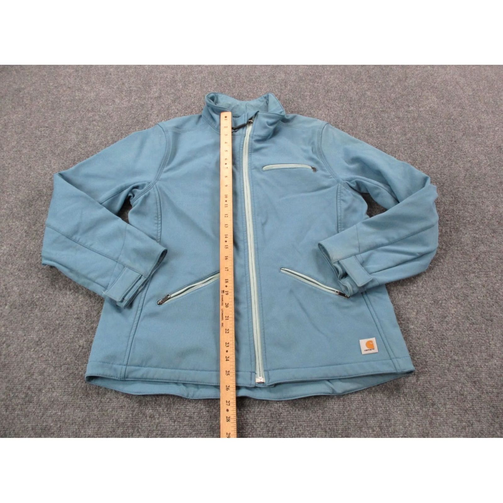 Carhartt Carhartt Jacket Women L Blue Nylon Softshell Outdoor Windbreaker Full Zip Pockets 90s Style Womens Size L / US 10 / IT 46 - 3 Thumbnail