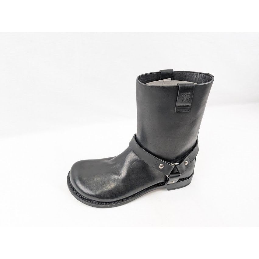 Loewe o1rshd1 Campo Leather Biker Boots in Black Size US 9 / EU 42 - 12 Thumbnail