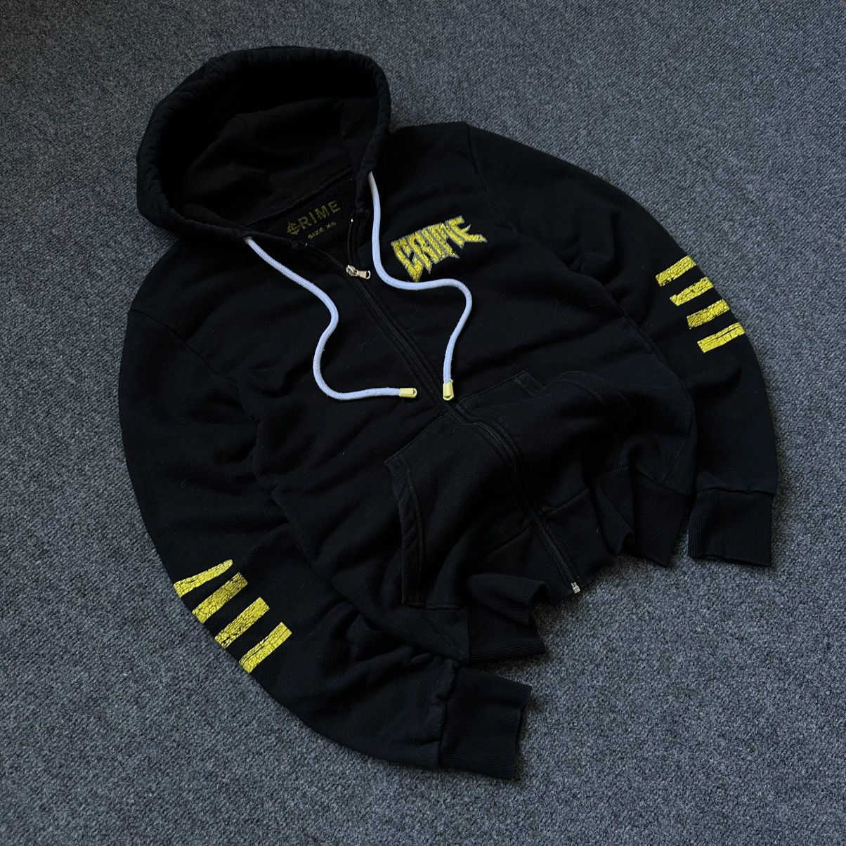 Crime London VTG Hooligan Style Crime Zip Hoodie Size Xs Japan 00s USA Size US XS / EU 42 / 0 - 2 Thumbnail