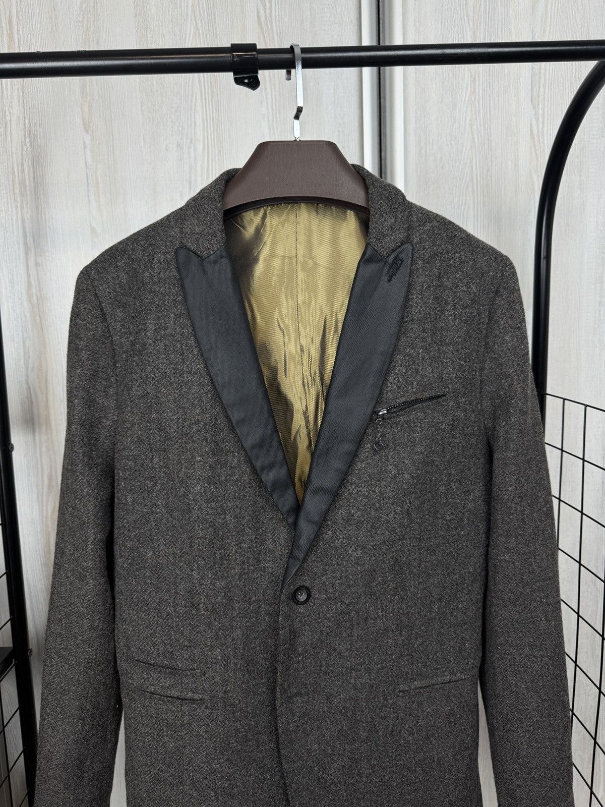 Diesel Diesel wool rayon grey tweed sport coat blazer jacket size L Size 42R - 3 Thumbnail