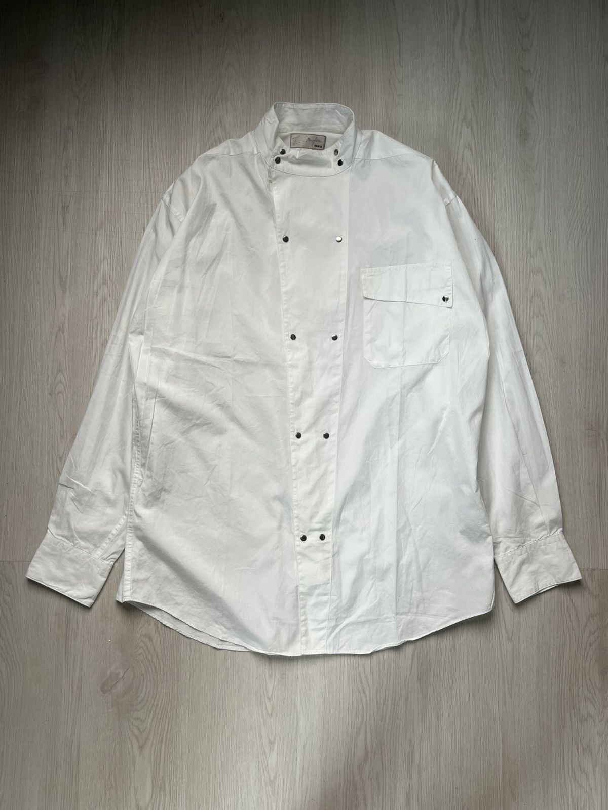 Thierry Mugler OG Spring 1990 Mugler Double Breasted Tailored Fencing Shirt Size US L / EU 52-54 / 3 - 1 Thumbnail