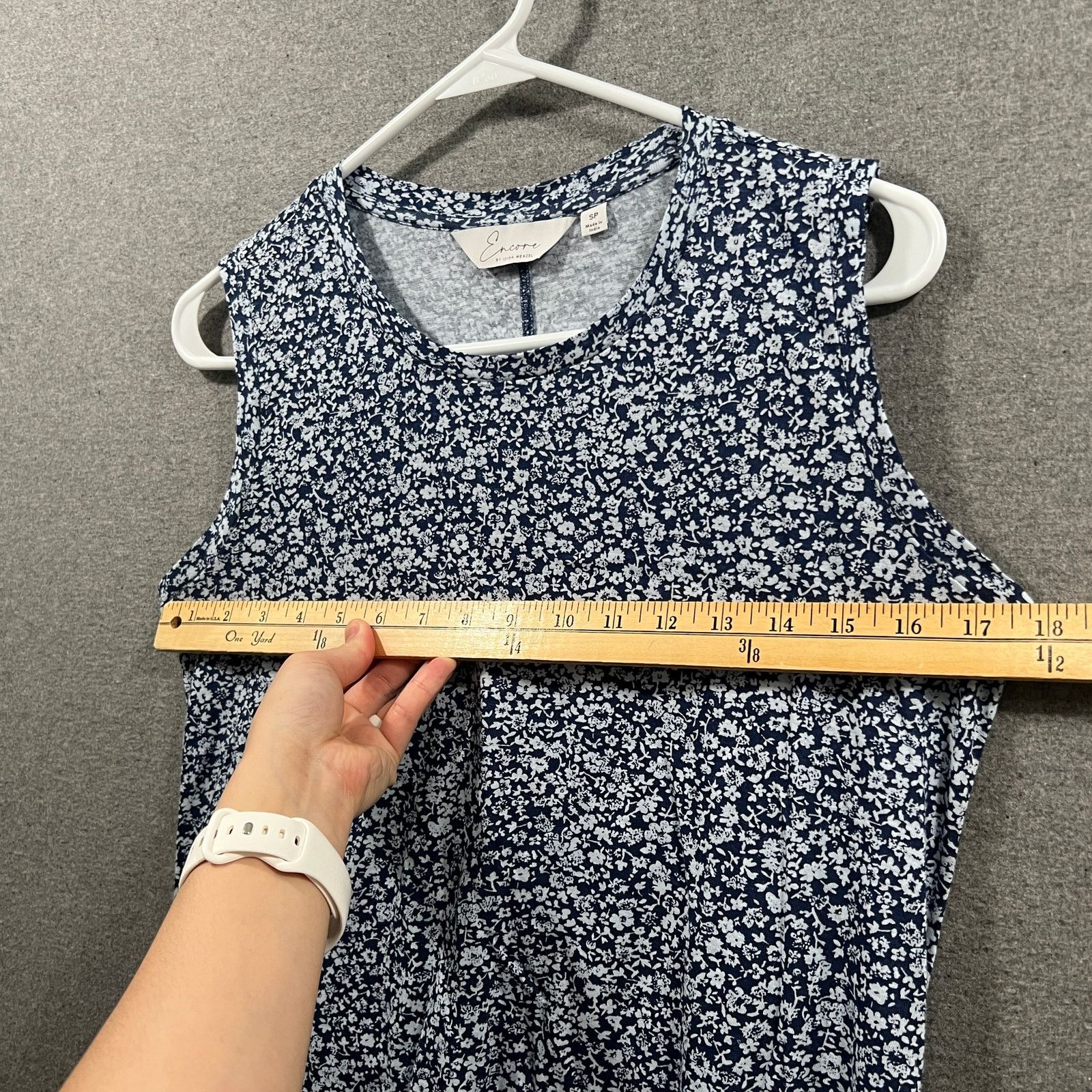 Other Encore by Idina Menzel Petite Easy Jersey Tee Dress Blue Size S / US 4 / IT 40 - 5 Thumbnail