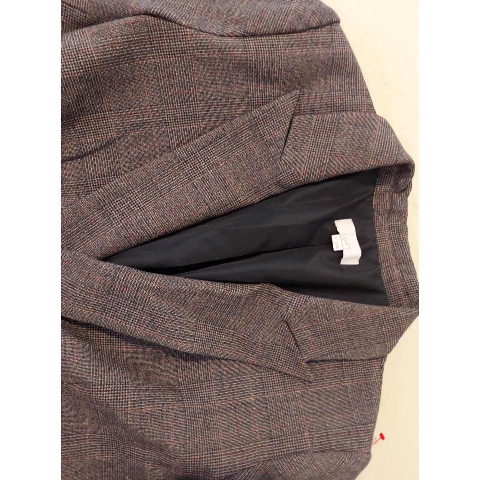 Ann Taylor VINTAGE Womens Ann Taylor Jacket Blazer 10 Gray Size L / US 10 / IT 46 - 2 Thumbnail