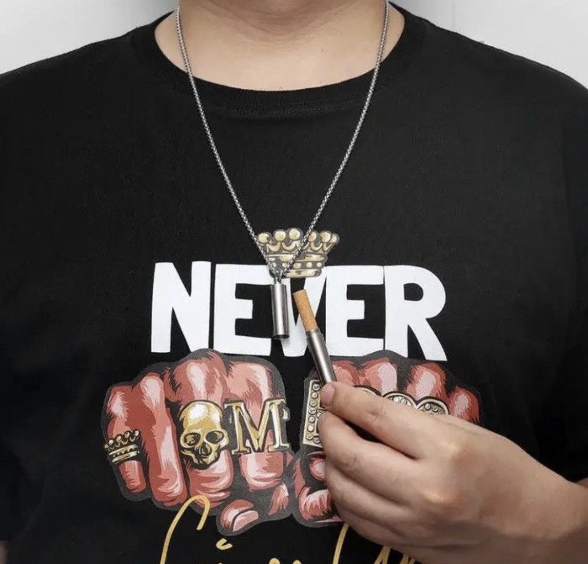 Jewelry Cigarette Case Pendant Necklace Size ONE SIZE - 3 Thumbnail
