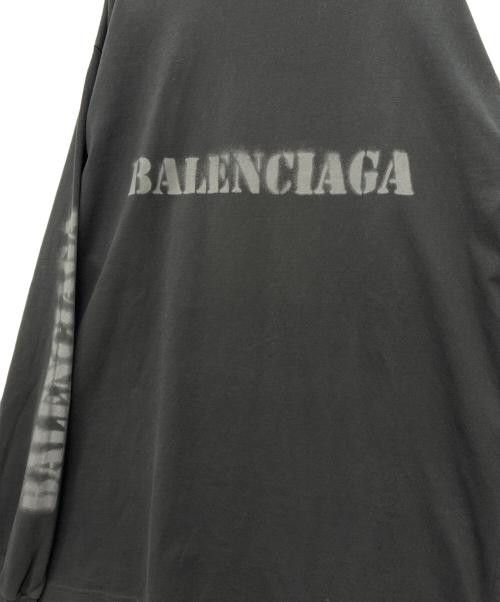 Balenciaga o1bcso1str1125 Stencil Medium Fit Long Sleeve T-Shirt Black Size US M / EU 48-50 / 2 - 3 Thumbnail