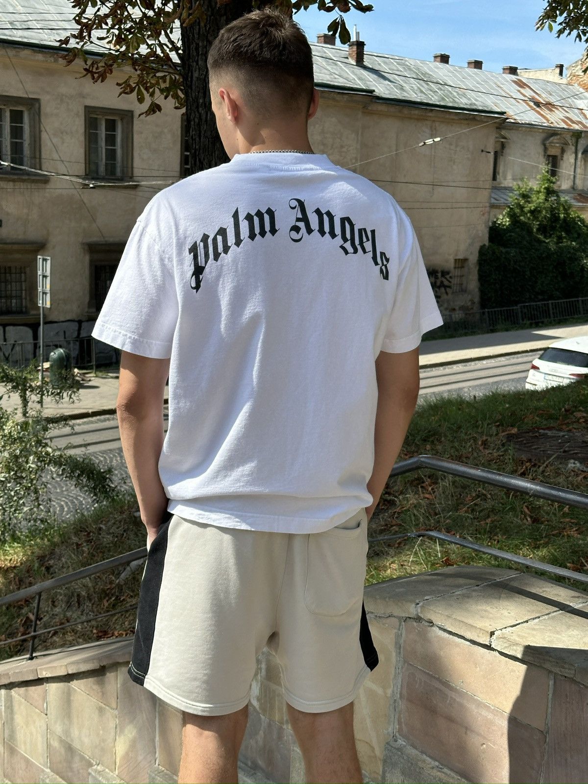 Palm Angels Palm Angels Palm Logo T-Shirt Size US L / EU 52-54 / 3 - 4 Thumbnail