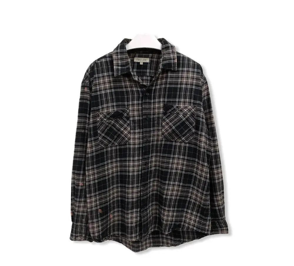 Flannel Japanese Brand Freude Plaid Tartan Flannel Shirt 👕 Size US L / EU 52-54 / 3 - 1 Thumbnail