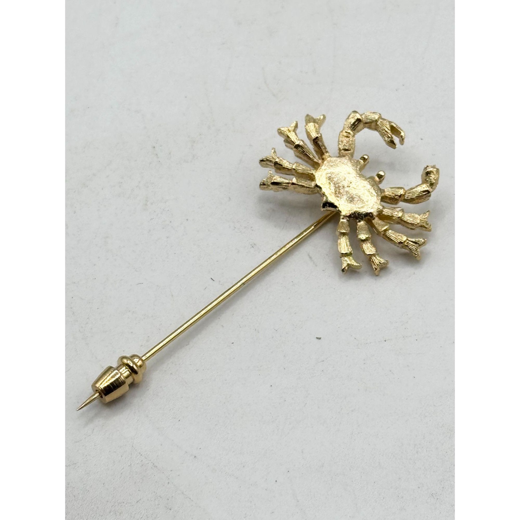 Vintage Vintage Crab Gold Stick Pin Size ONE SIZE - 1 Thumbnail