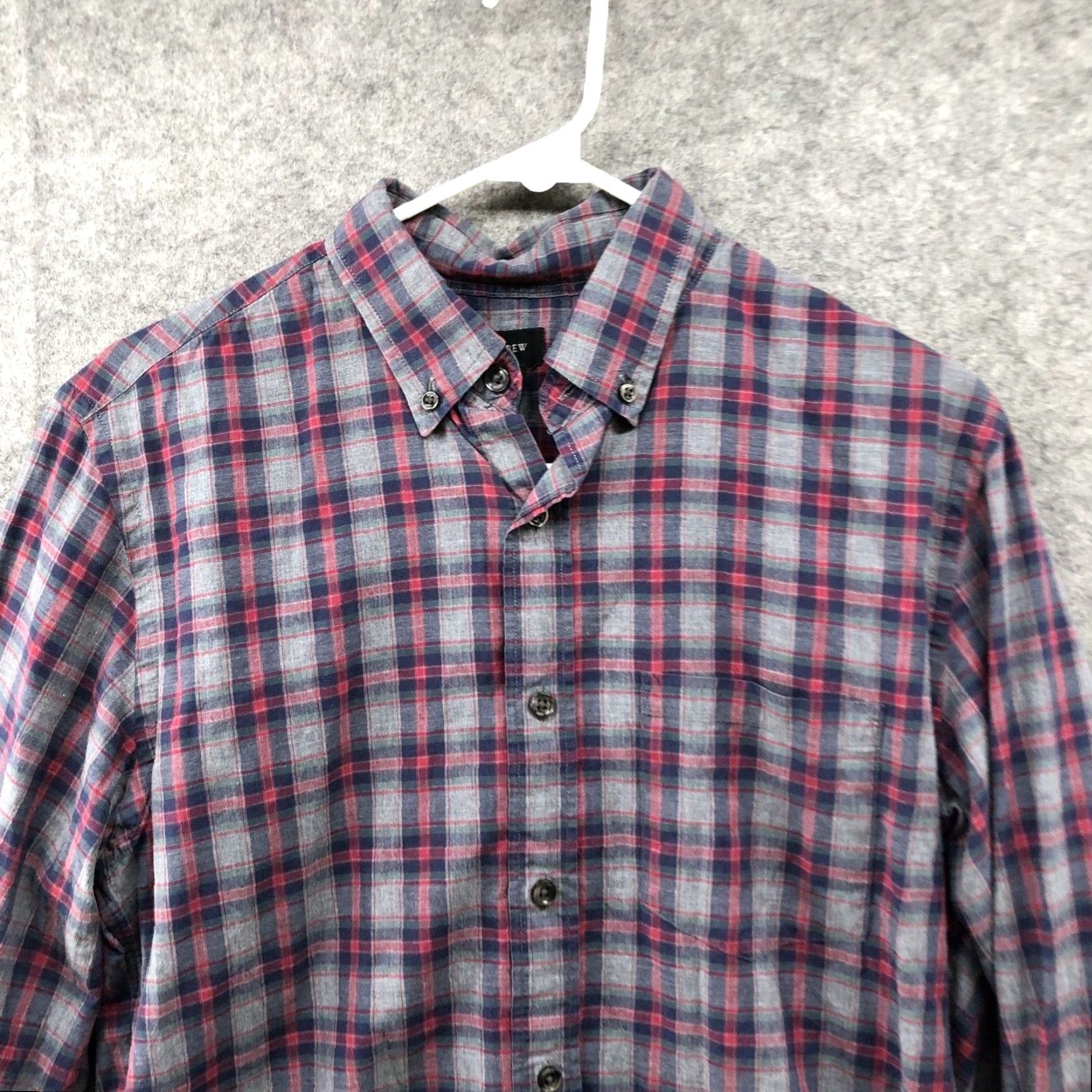 J.Crew J. Crew Mens Shirt Extra Large XL Navy Red Plaid Cotton Size US S / EU 44-46 / 1 - 3 Thumbnail