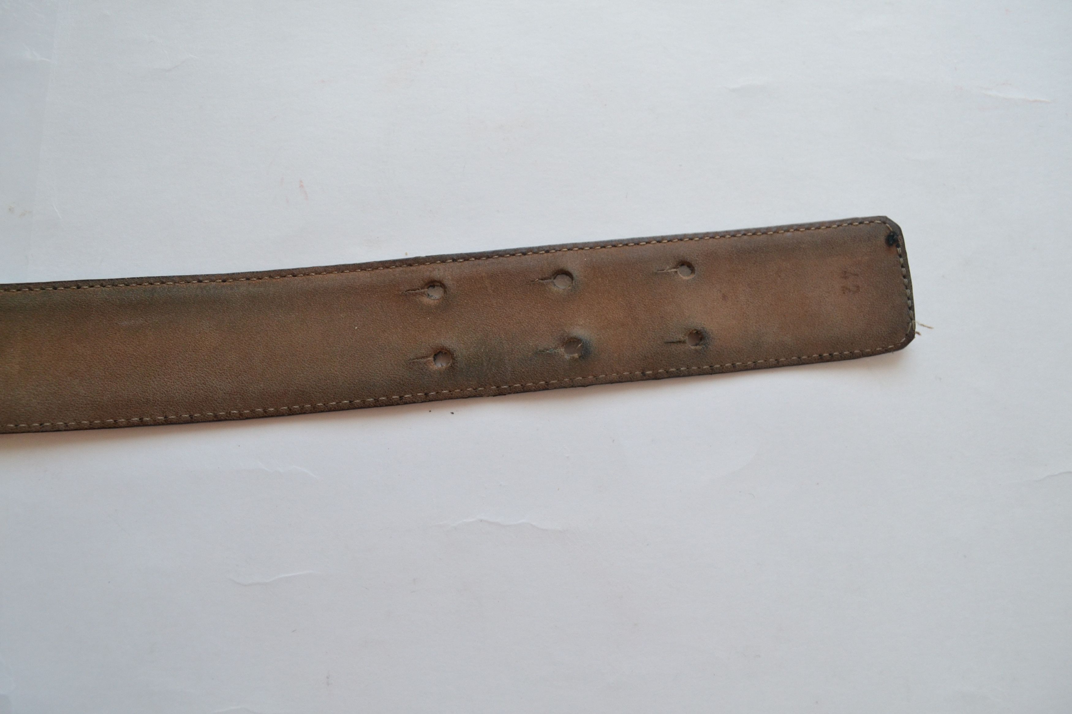 Moschino MOSCHINO Belt Leather Logo Vintage 90s Buckle Black Gold Size ONE SIZE - 7 Thumbnail