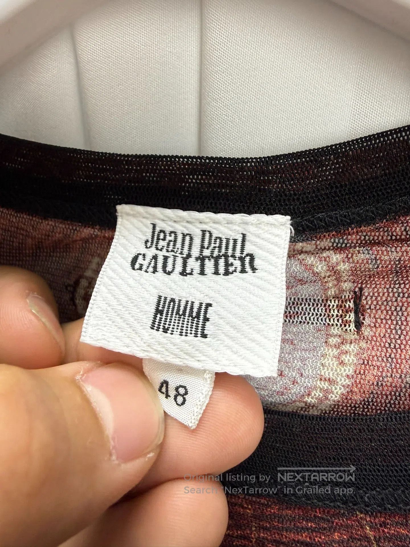 Jean Paul Gaultier Jean Paul Gaultier Mesh Beaded Top. Size L / US 10 / IT 46 - 4 Thumbnail