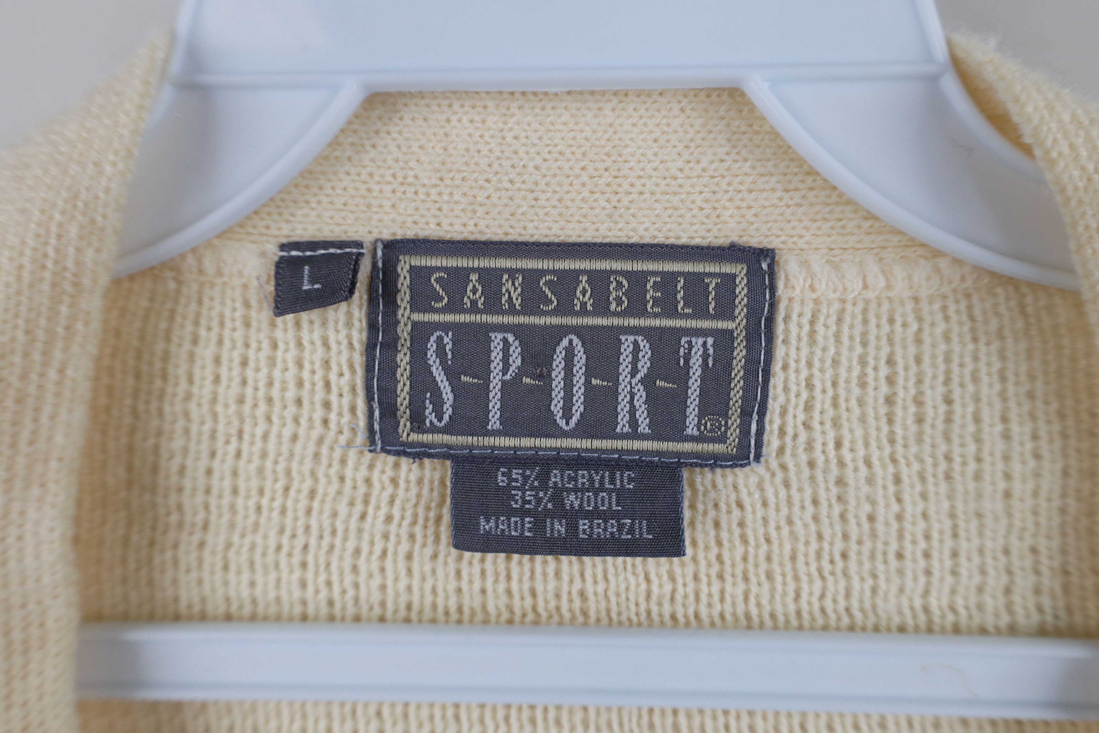 Vintage Vintage 90s Streetwear Blend Ribbed Knit Cardigan Sweater Size US L / EU 52-54 / 3 - 7 Thumbnail