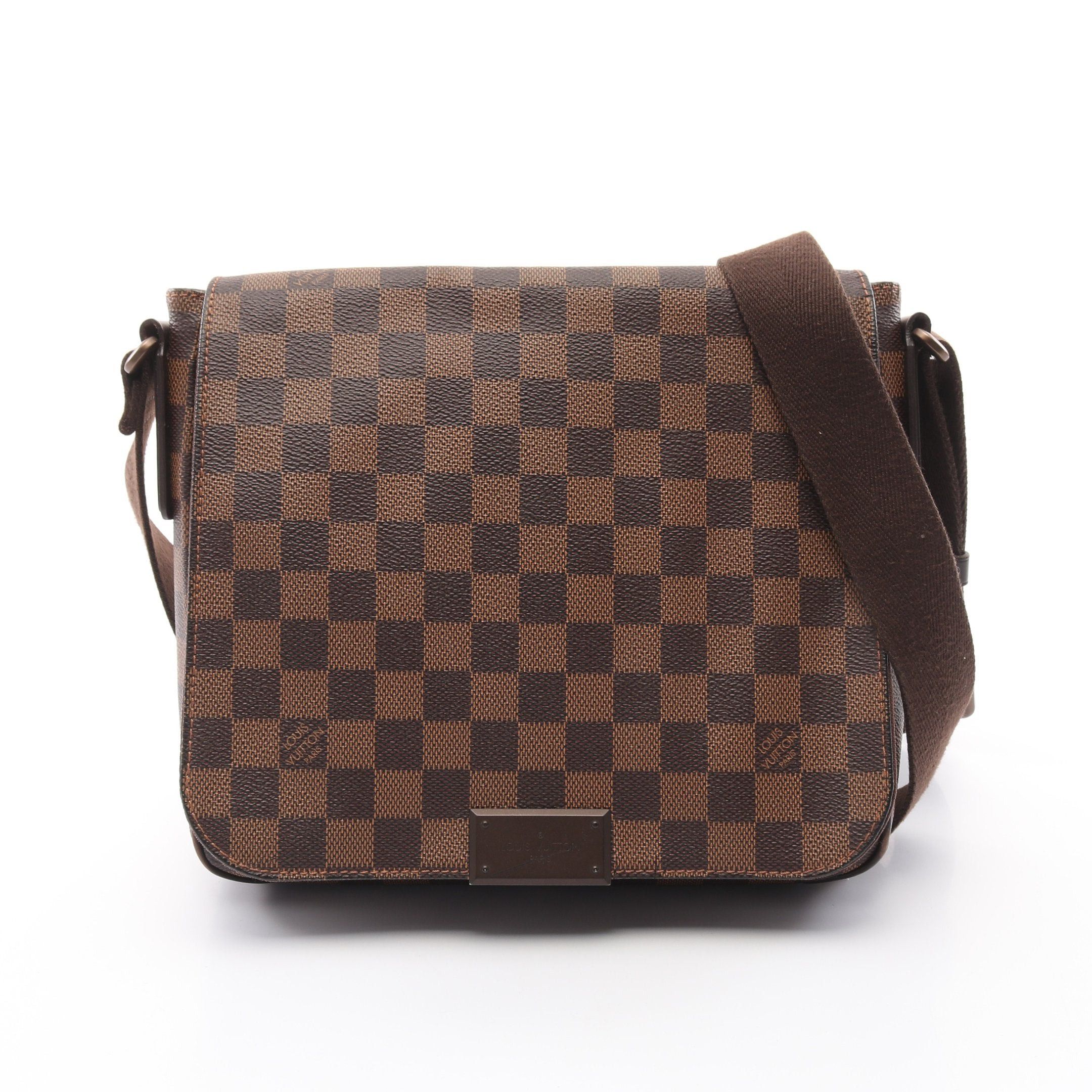 Louis Vuitton Louis Vuitton District Pm Damier Ebene Shoulder Bag Leather Brown Size ONE SIZE - 1 Thumbnail