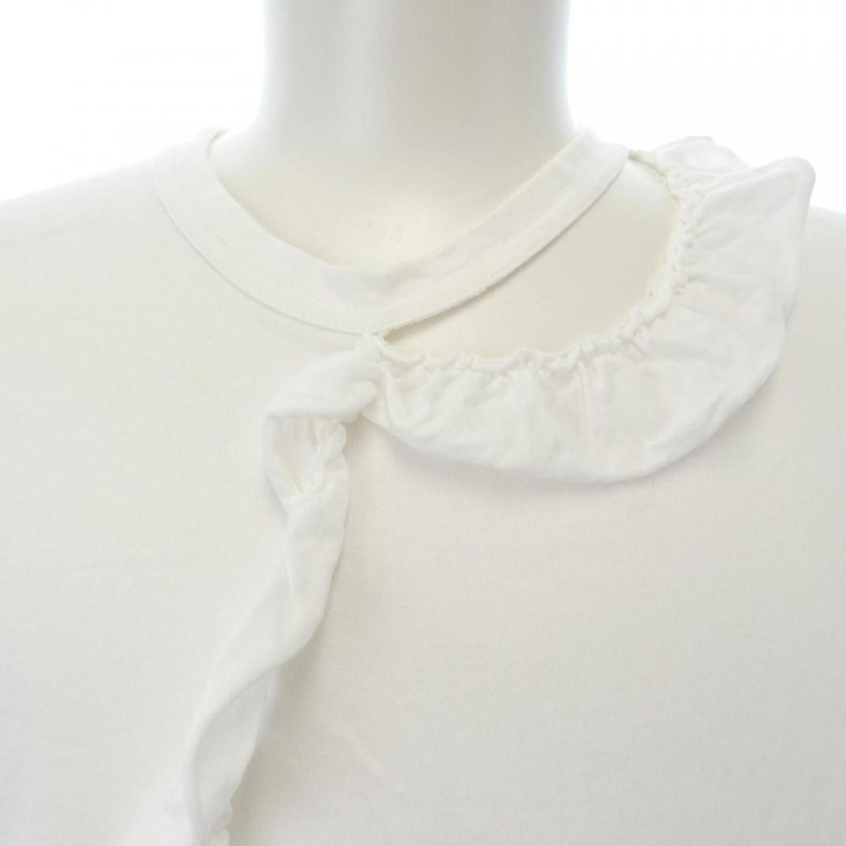 Comme des Garcons Homme Short Sleeve Front Design Cotton Tshirt White Size US S / EU 44-46 / 1 - 5 Thumbnail