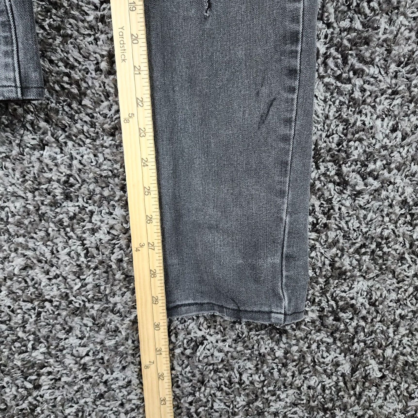 American Eagle Outfitters American Eagle Mens Distressed Skinny Gray Jeans 30x30 Extreme Flex Size US 30 / EU 46 - 5 Thumbnail