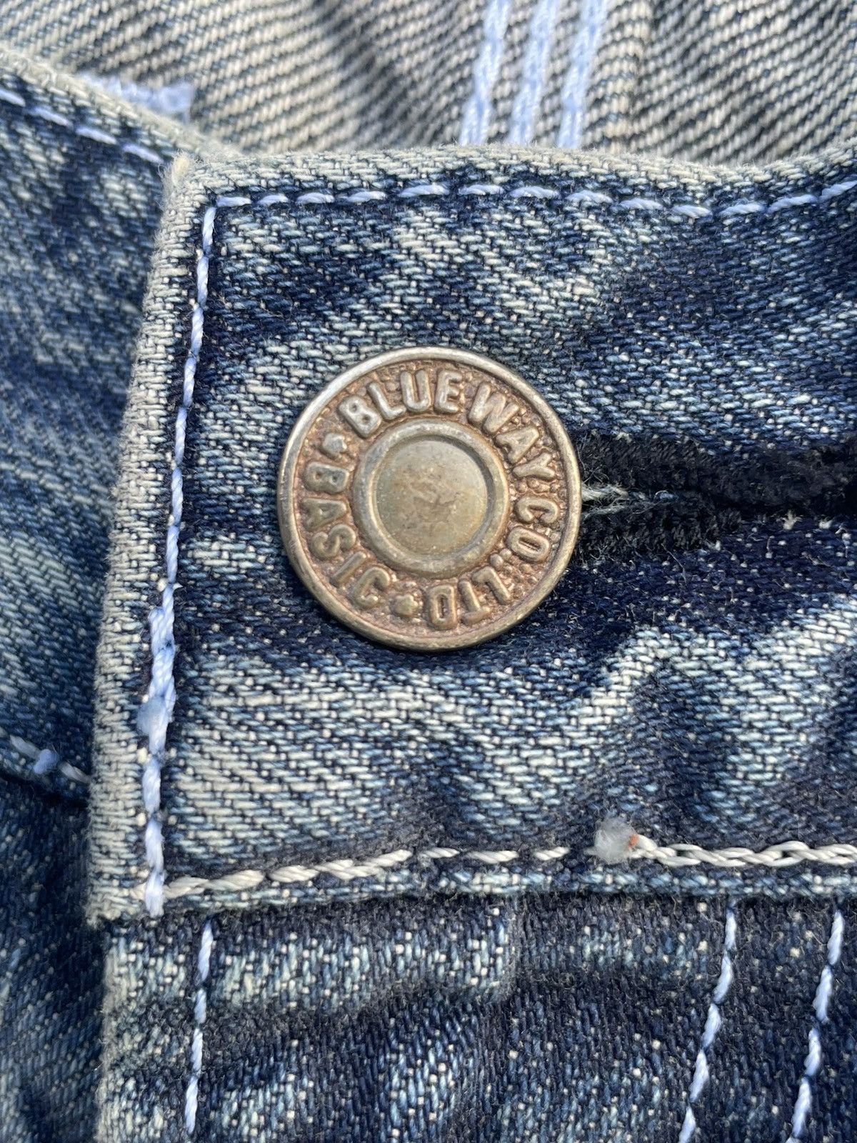 Japanese Brand × Vintage Vintage Blue Way Flare Faded Denim Size US 33 - 14 Thumbnail