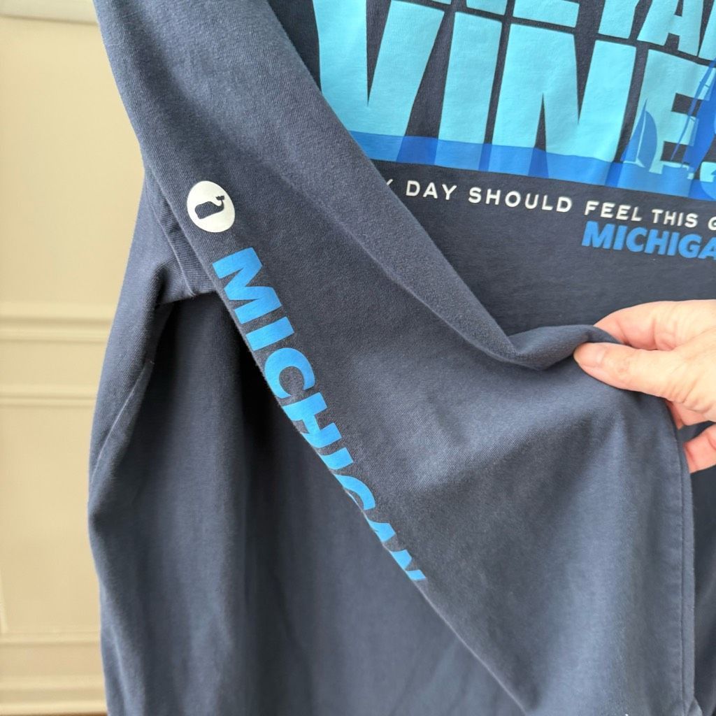 Vineyard Vines Vineyard Vines Michigan Long Sleeve Pocket Cotton Tshirt M Size US M / EU 48-50 / 2 - 5 Thumbnail