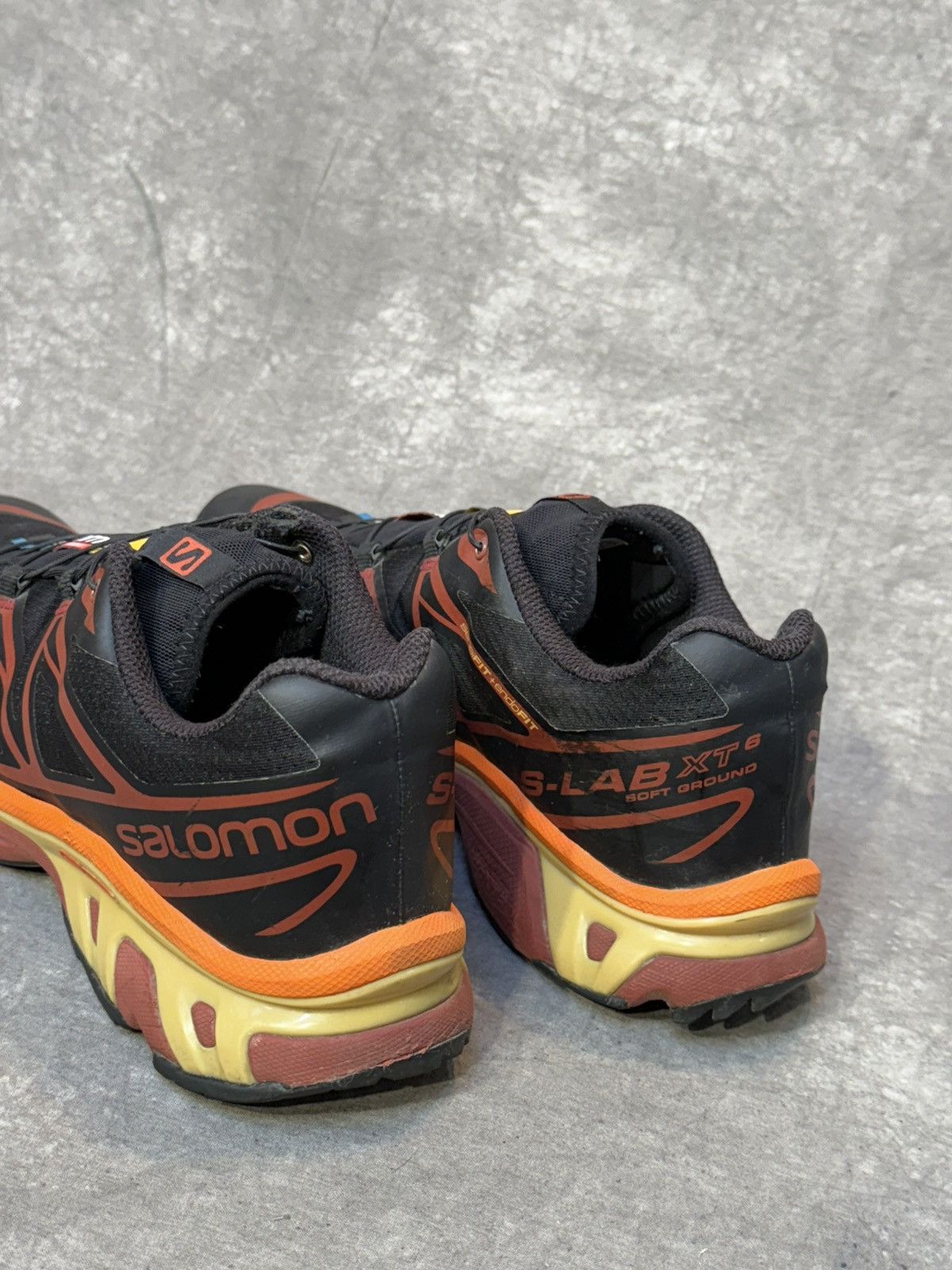 Salomon Salomon XT 6 Black Vibrant Orange 46 Size US 12 / EU 45 - 5 Thumbnail