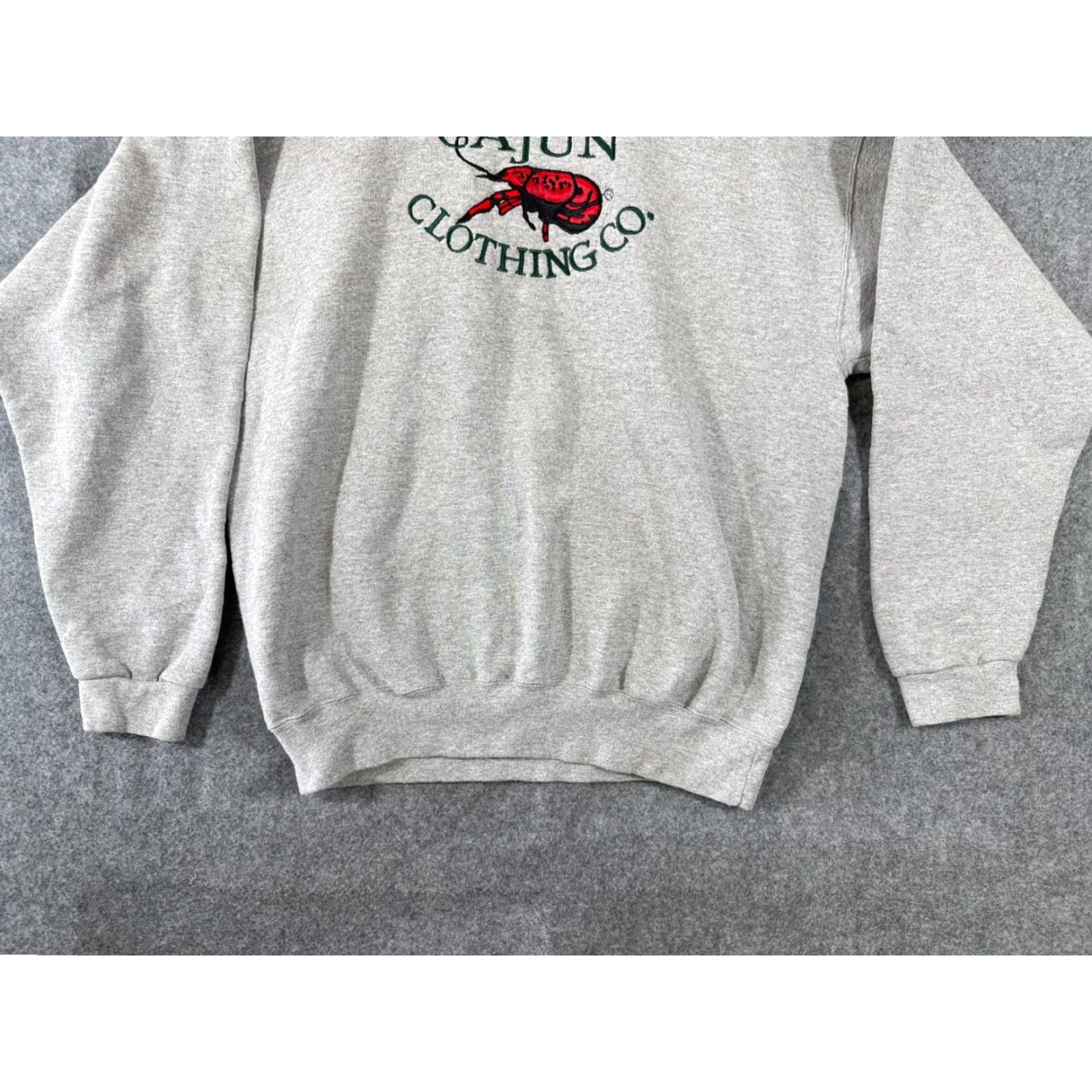 Vintage VINTAGE Cajun Clothing Co. Sweatshirt Mens XL Gray Embroidered Crew Neck USA 90s Size US XL / EU 56 / 4 - 4 Thumbnail