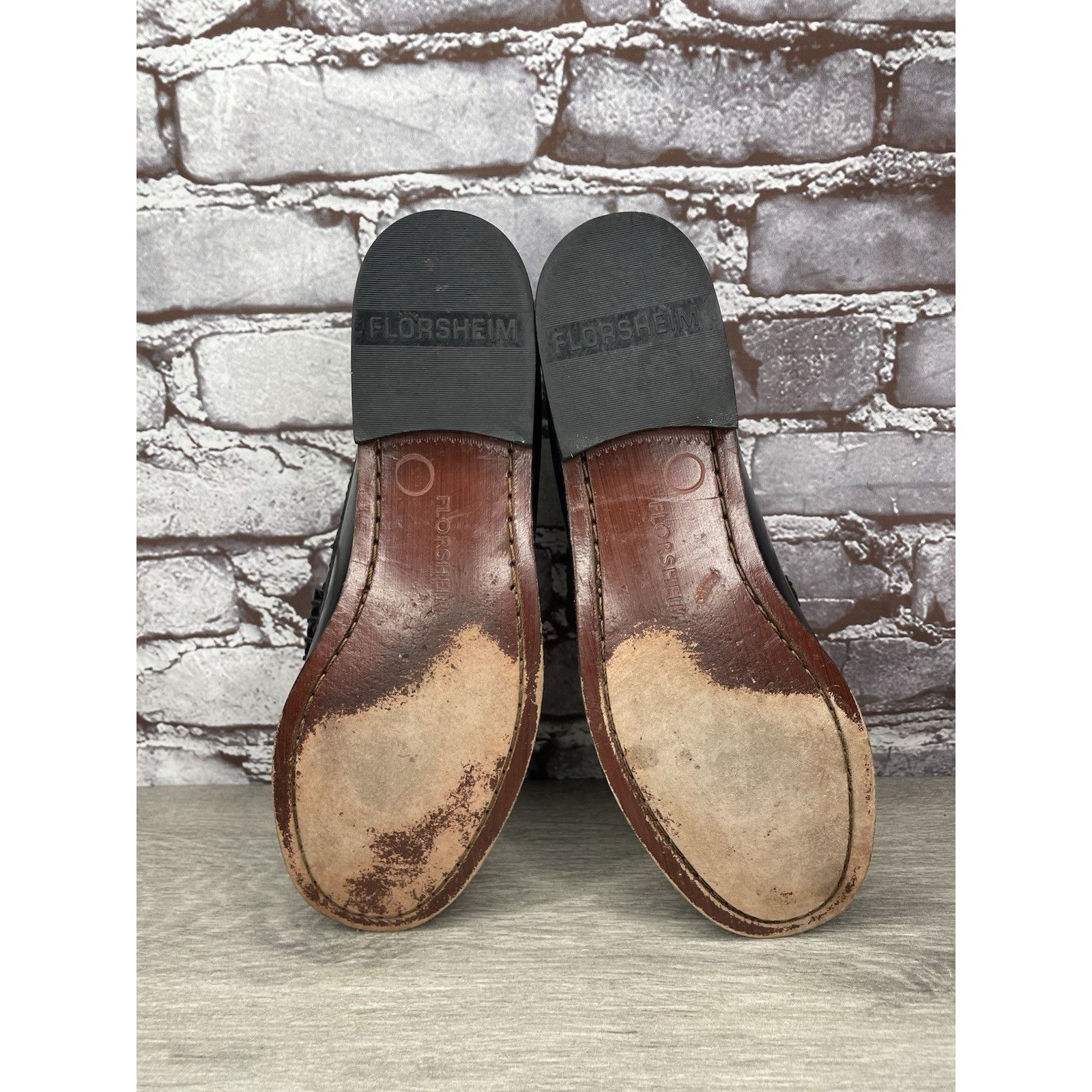 Florsheim Florsheim 1892 Black Leather Slip On Penny Loafers Dress Sho Size US 9 / EU 42 - 21 Thumbnail