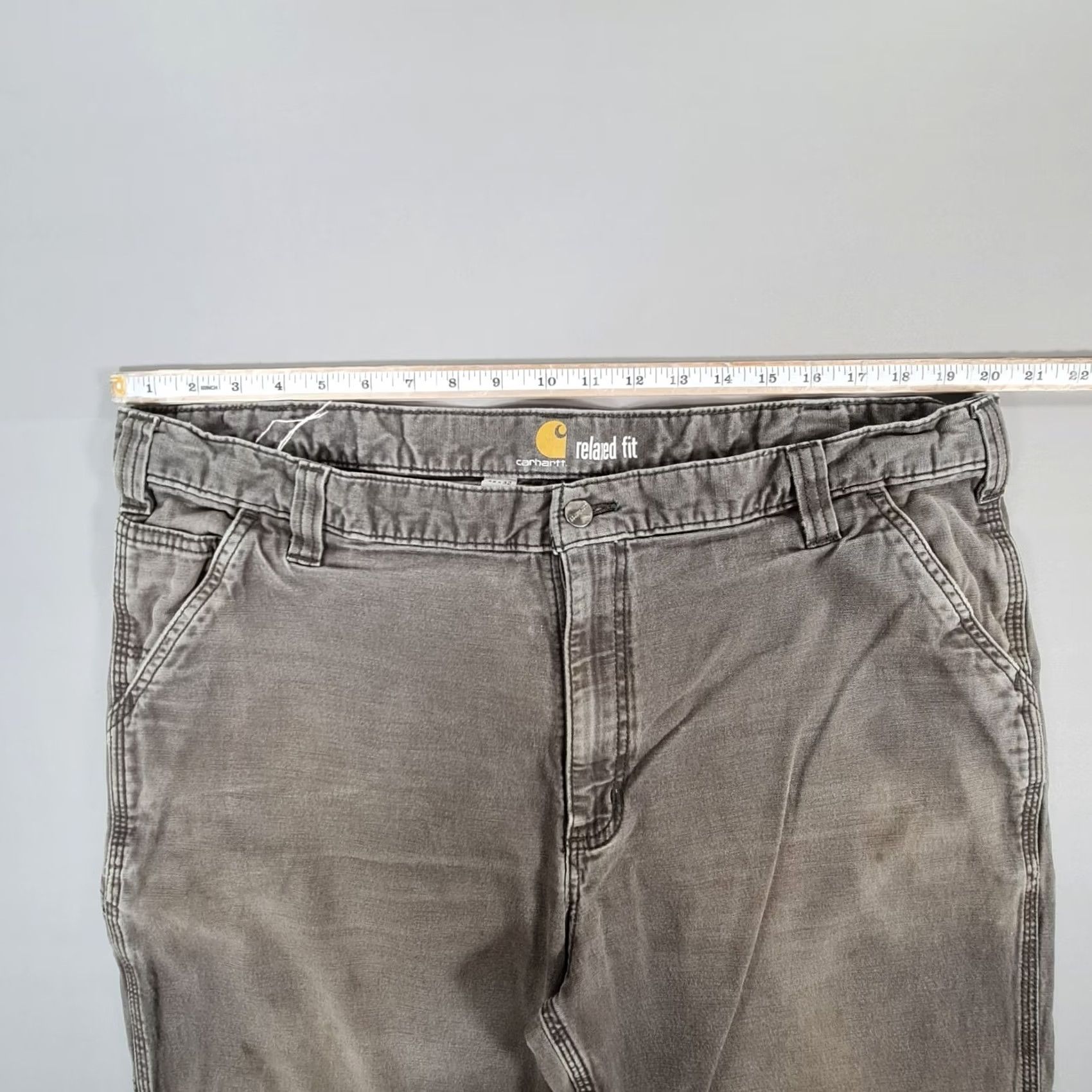 Carhartt Carhartt Mens Trousers Green W42 L32 Relaxed Fit Rugged Flex Canvas 102291-306 Size US 42 / EU 58 - 5 Thumbnail