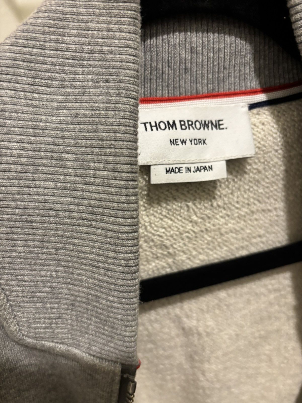 Thom Browne Thom Browne Grey Bomber Jacket Size US S / EU 44-46 / 1 - 6 Thumbnail
