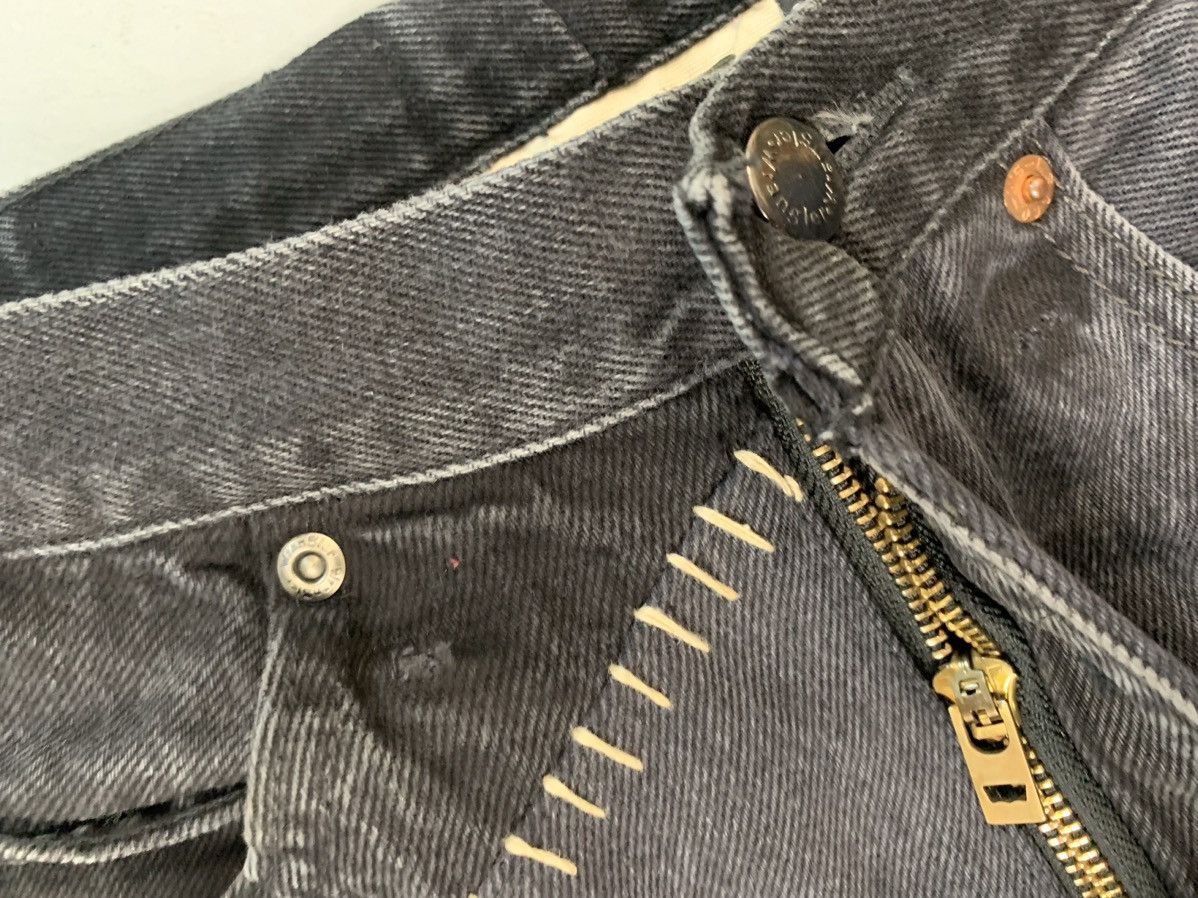 Levi's upcycled levis hand stitch printed baggy fit denim Size US 30 / EU 46 - 5 Thumbnail