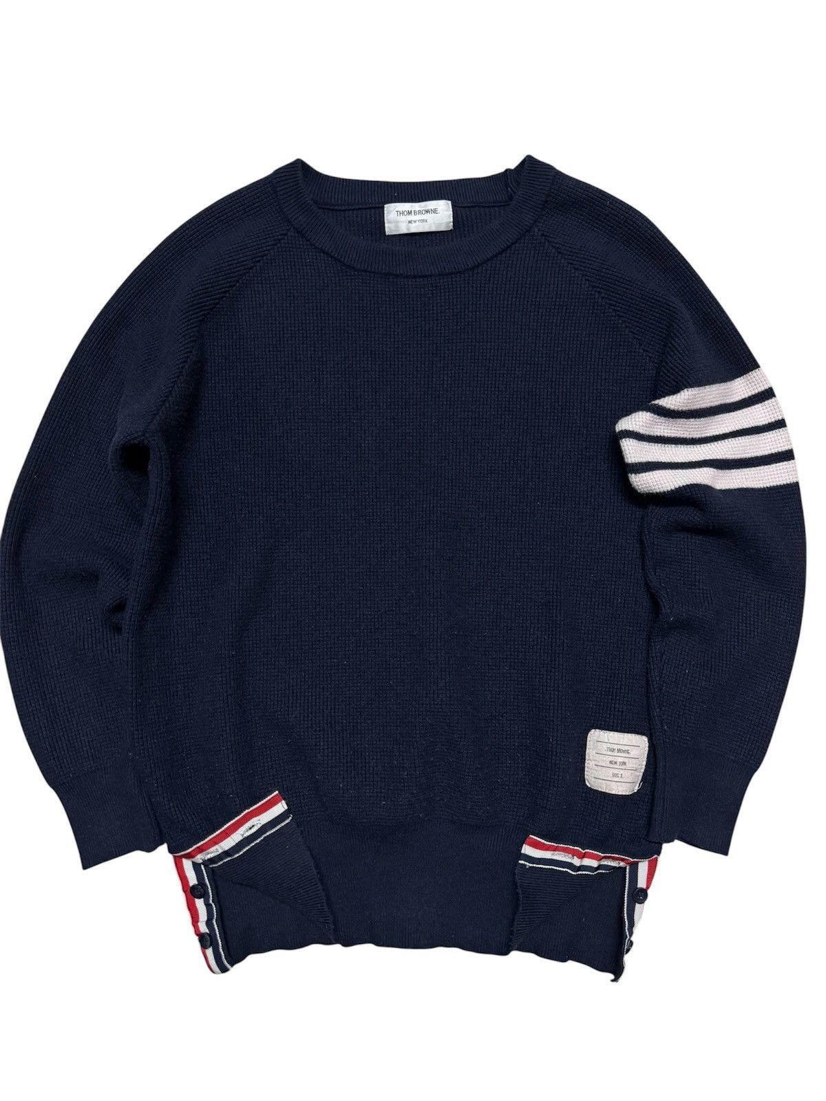 Thom Browne THOM BROWNE WAFFLE JUMPER KNITWEAR SWEATSHIRT SIZE 1 Size US S / EU 44-46 / 1 - 1 Thumbnail