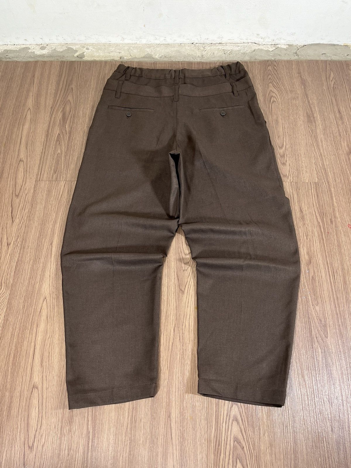 Frapbois Frapbois Double Waist Tailored Trousers Brown Size US 32 / EU 48 - 7 Thumbnail