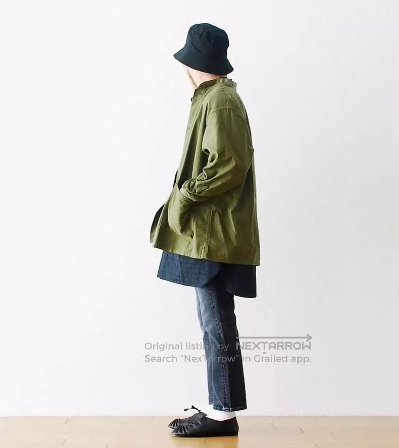 Needles Needles Water-washable military green collar jacket Size US S / EU 44-46 / 1 - 3 Thumbnail